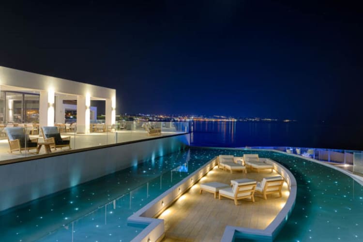 Abaton Island Resort & Spa exterior night